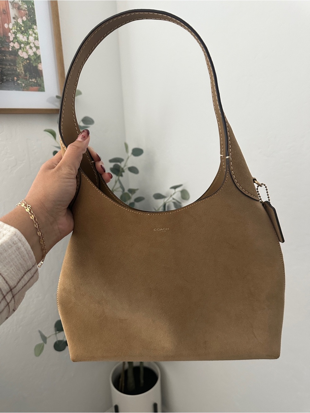 Coach Tan Brooklyn 28 Shoulder Bag